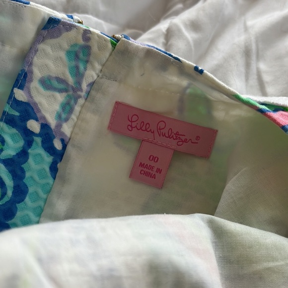 Lilly Pulitzer Multi Conch Republic Delia Lace Detail Shift size 00 - Picture 6 of 6